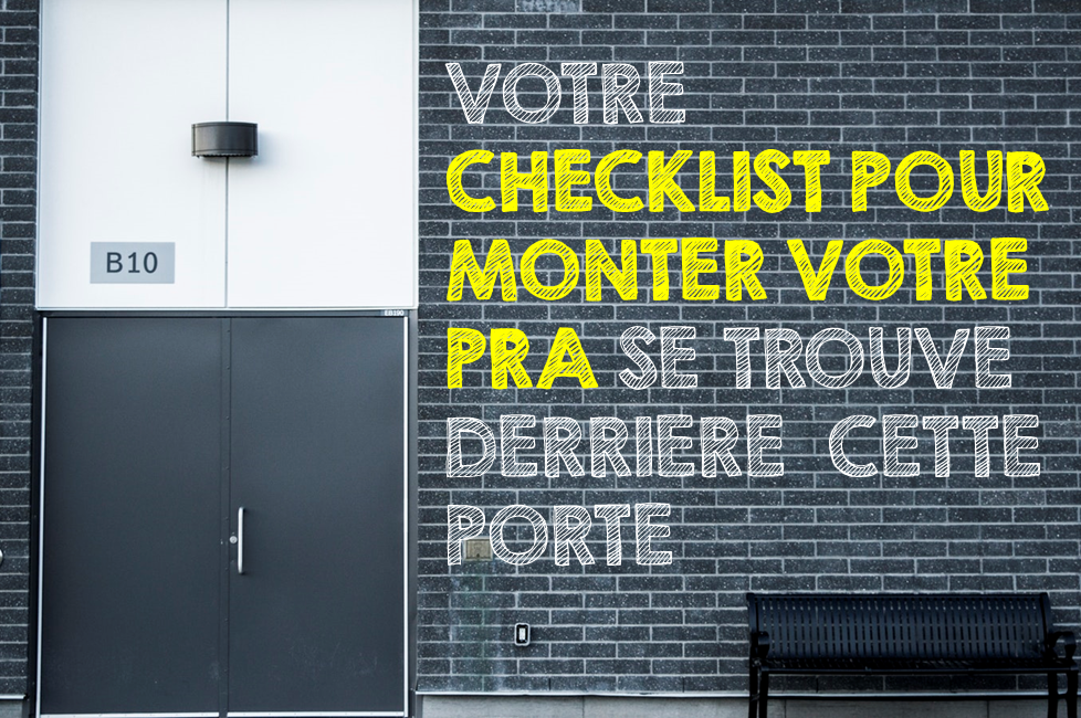 checklist pra plan de reprise d'activité