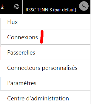 nouvelle connexion passerelle donnees