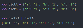 merge dict python