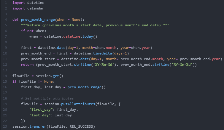 Cas d'usage Nifi Python script