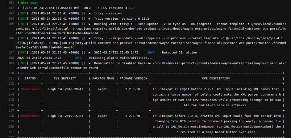 Intégration du scan de conteneurs avec Trivy